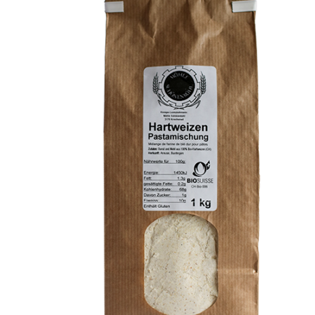 Bio Knospe Hartweizen Pastamischung CH