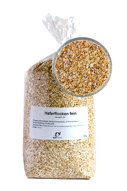 Bio Knospe Haferflocken fein CH